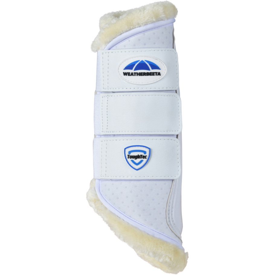 2025 Weatherbeeta Tough-Tec Comfy Fleece Brushing Boots 1027505 - White / White